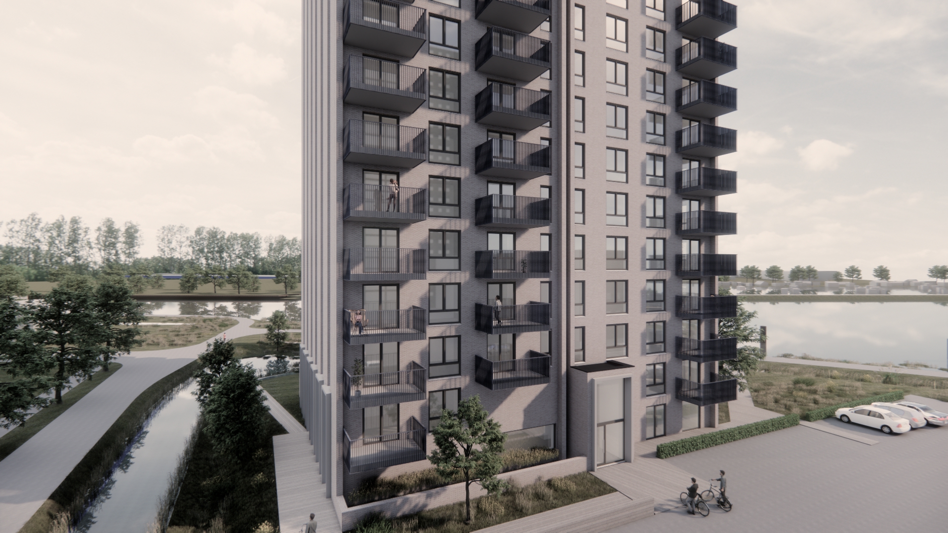 ENTREEZIJDE OP HOOGTE grijs